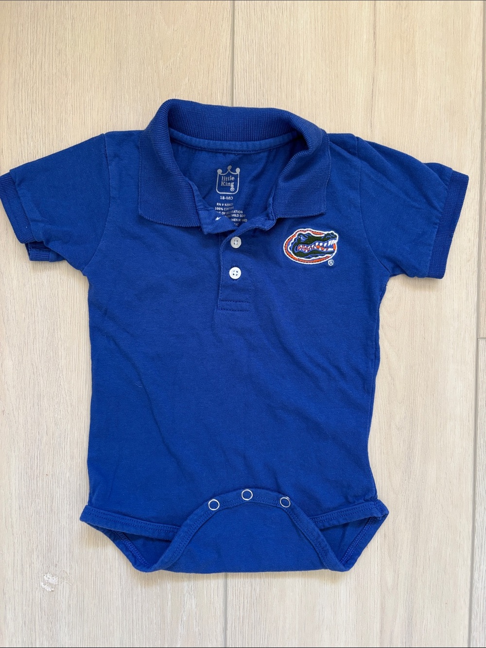 Florida Gator Blue Polo Onesie